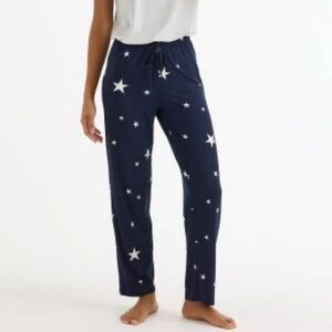 NWT Indero Navy Star Print Joggers for Women